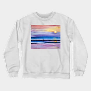 Delta Muga river in Empuriabrava Crewneck Sweatshirt